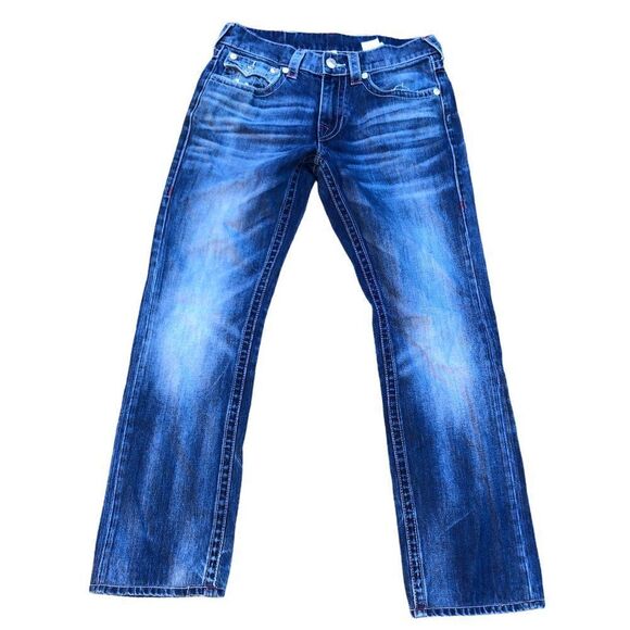 True Religion Jeans Size 31 STRAIGHT Blue - Picture 3 of 7